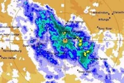 Rain in the Red Cenre